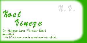 noel vincze business card